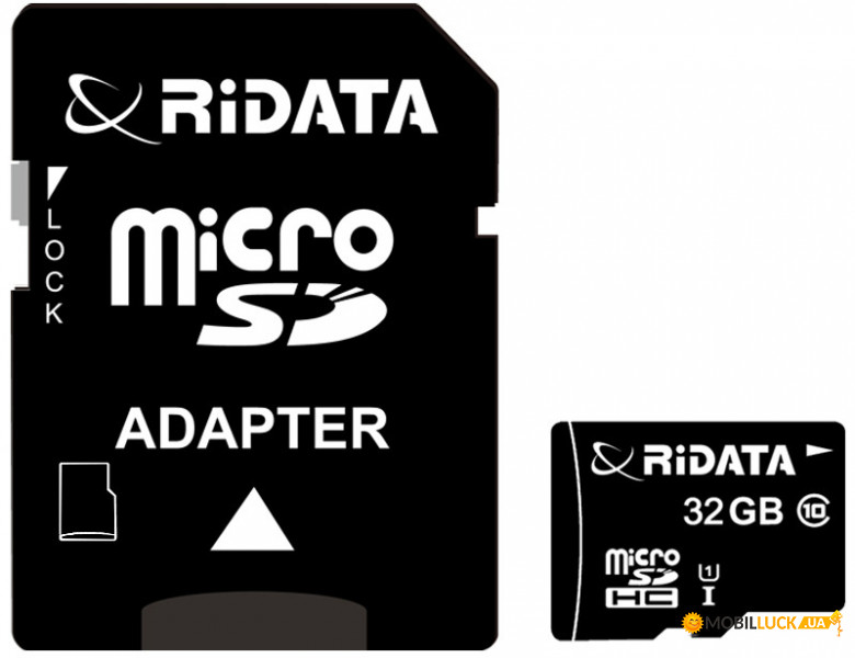   RiDATA microSDHC 32GB Class 10 UHS-I + SD 