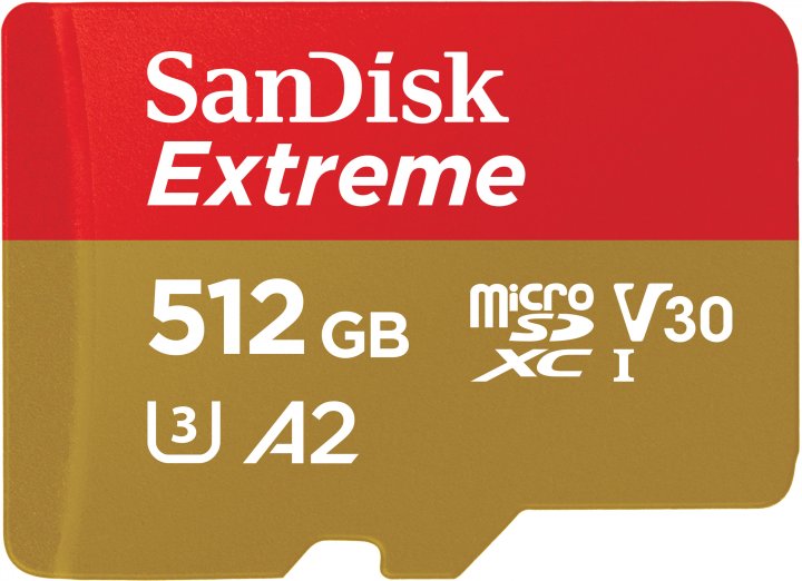 ����� ����� SanDisk microSD 512GB C10 UHS-I U3 R170/W80MB/s Extreme V30 (SDSQXAV-512G-GN6MN)