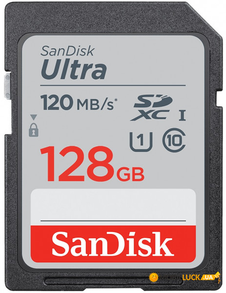  ' SanDisk 128GB SDXC C10 UHS-I R120MB/s Ultra (SDSDUN4-128G-GN6IN)