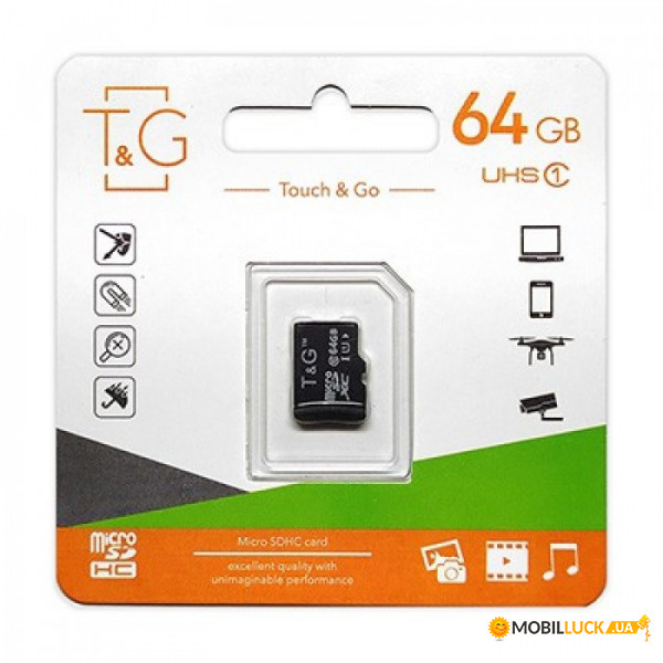 MicroSDHC 64GB UHS-I Class 10 T&G (TG-64GBSDCL10-00)