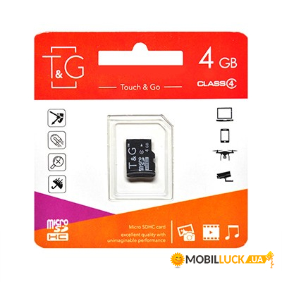  ' T&G micro SDHC 4GB class 4 TG-4GBSDCL4-00