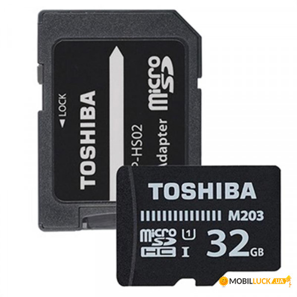   MicroSDHC 32GB UHS-I Class 10 Toshiba M203 + Adapter SD (THN-M203K0320EA)