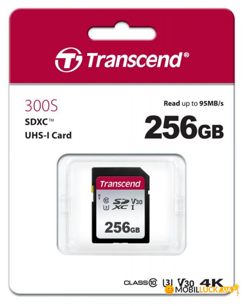   Transcend 256GB SDXC C10 UHS-I R95/W45MB/s