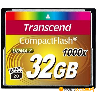   Transcend 32Gb Compact Flash 1000x (TS32GCF1000) (WY36dnd-154846)