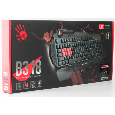  A4Tech Bloody B318 Black USB Black (Bloody B318 Black LK Black)