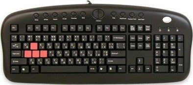  A4Tech KB-28G-2 Multimedia PS/2 Black