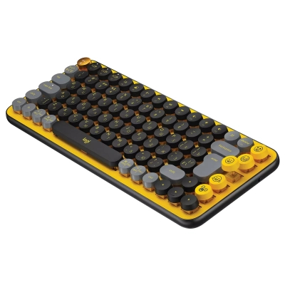  Logitech POP Keys Wireless Mechanical Keyboard UA Blast Yellow (920-010735)
