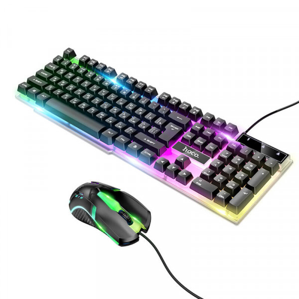  Gaming Combo 2-in-1 Hoco GM11 Terrific glowing RGB Black (12988)