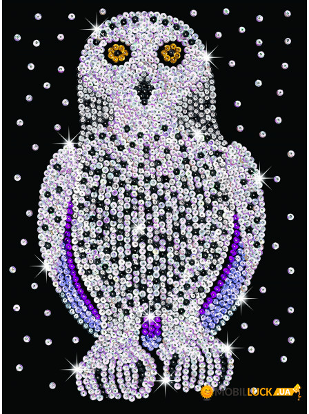    Sequin Art BLUE Snowy Owl New (SA1604)