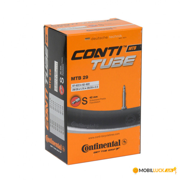  Continental MTB 28/29x1.75-2.5, 47-662 -> 62-662, PR42mm