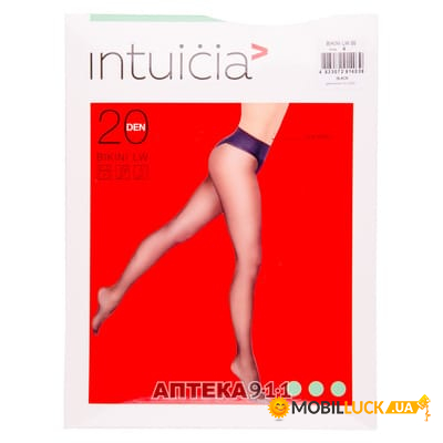   Intuicia BIKINI LW 20 den 4 Black