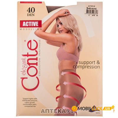   Conte Elegant ACTIVE 40 den 3 Bronz