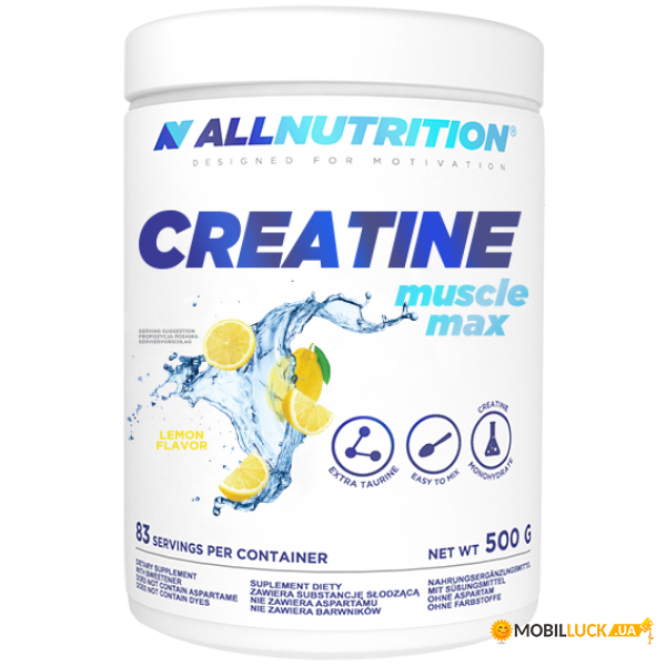  All Nutrition Creatine Muscle Max 500g Lemon 100-43-5654149-20