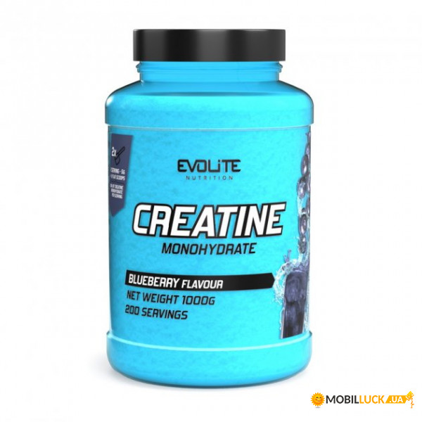  Evolite Nutrition Creatine Monohydrate 1 kg blueberry