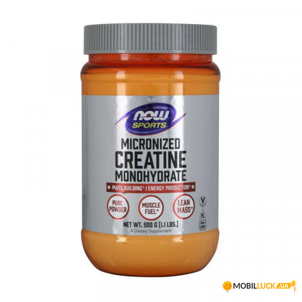  NOW Micronized Creatine Monohydrate 500 g unflavored