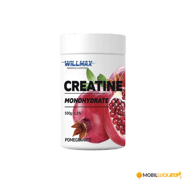  Willmax Creatine Monohydrate 500 g pomegranate