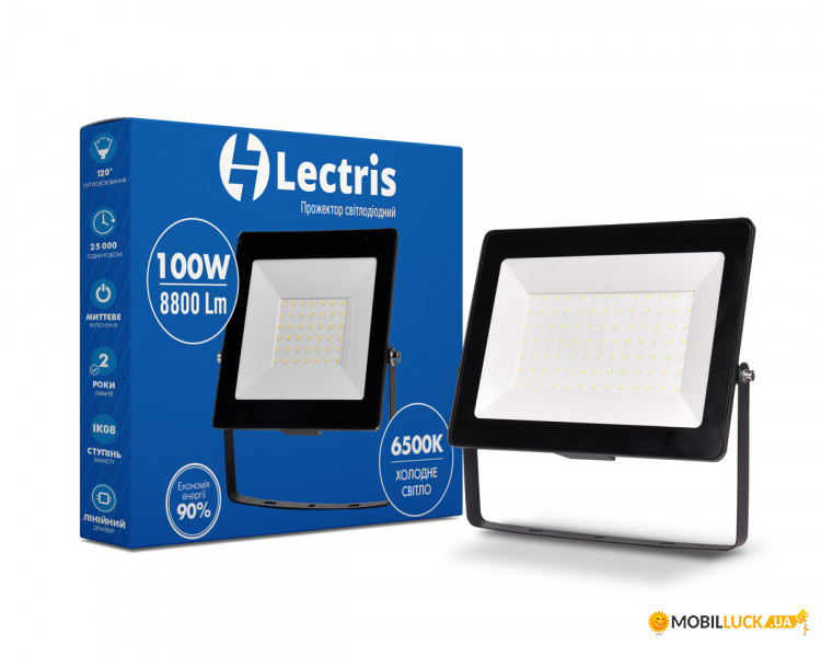  LED Lectris 100W 8800 6500K 185-265V IP65