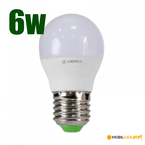   Ledex G45-6W-E27-600lm-3000K-(LX-101571)