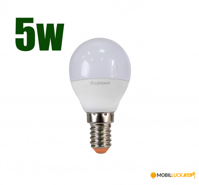   Ledstar G45-5W-E14-4000K-(LS-102898)