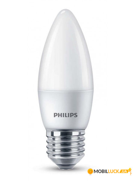  Philips ESSLEDCandle 6.5-75W E27 827 B35NDFR RCA (929001886707)