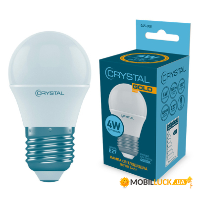  Crystal G45 4W PA 27 4000K (G45-008)