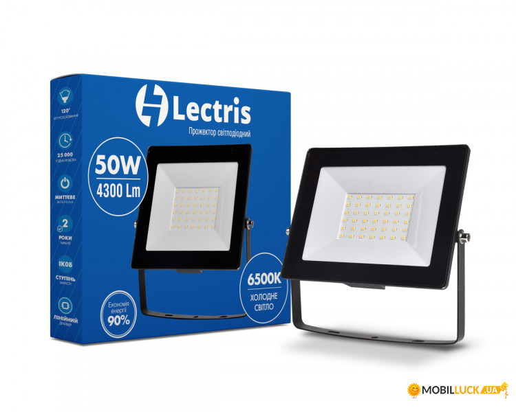  LED Lectris 50W 4300 6500K 185-265V IP65