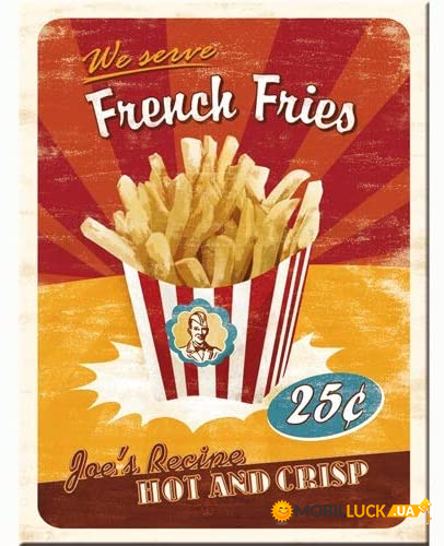  French Fries Nostalgic Art