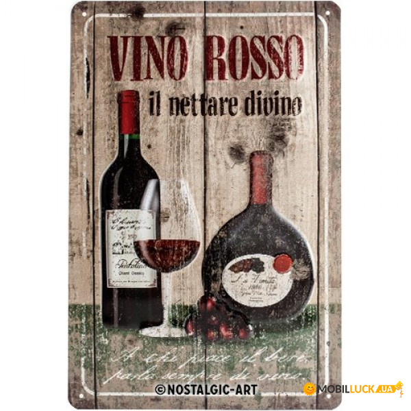  Vini Rosso Nostalgic Art