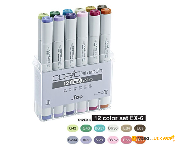    Copic Sketch E-6 12 