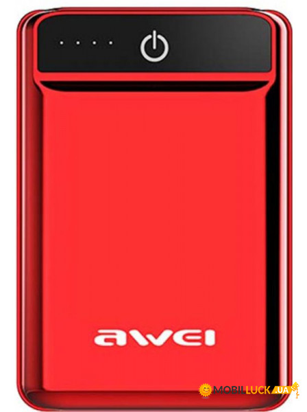   Awei P54K 10000mAh Power Bank Red