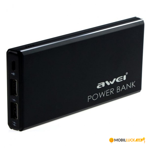    Awei P92k 10000mAh |2USB, 2.1A| Black