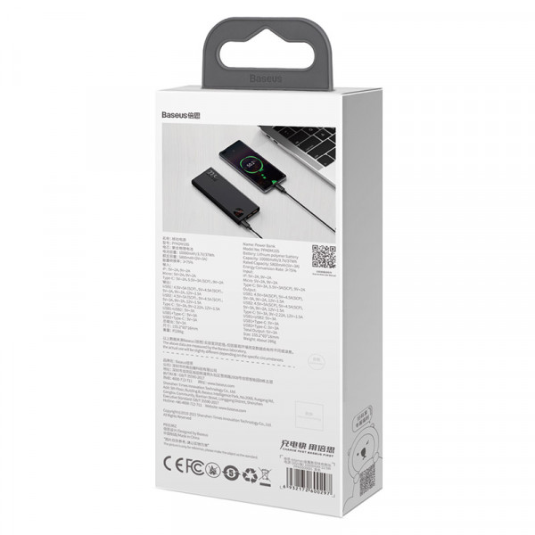   Baseus Adaman Metal Digital Display QC 22.5W 10000mAh  (PPAD000001)