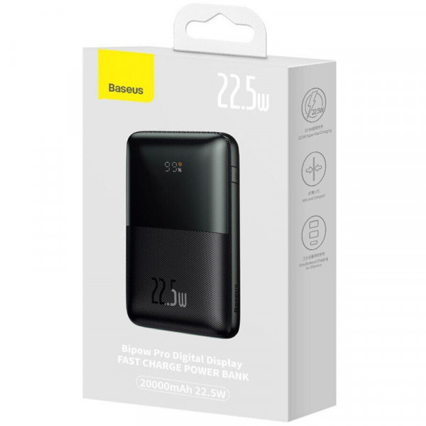    Baseus Bipow Pro Digital Display 22.5W 20000 mAh (PPBD03000) Black