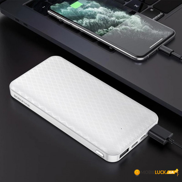  Power bank Borofone Minimalist BJ3-White 10000 mAh