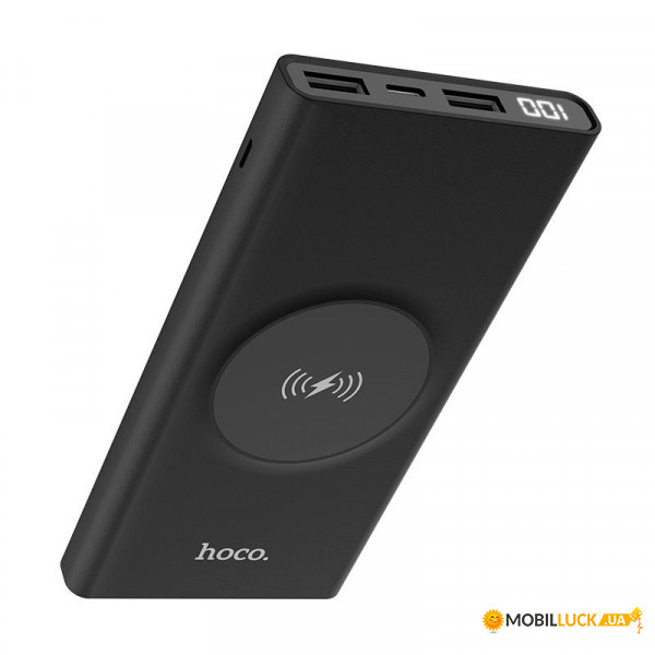   Power Bank Hoco J37 Wisdom Wireless Charger 10000mAh Black