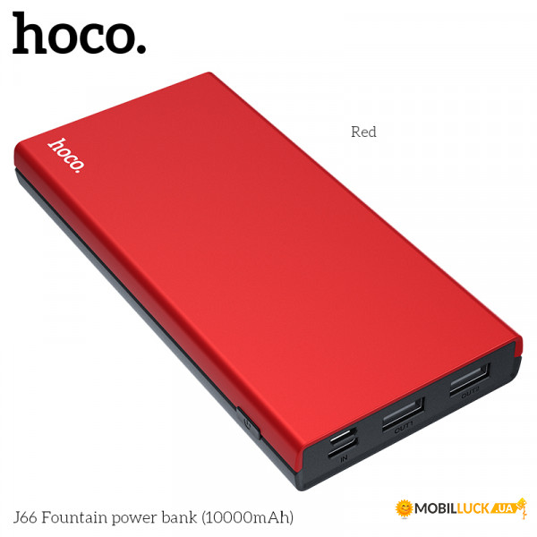    Hoco J66 10000mAh Red (25229)