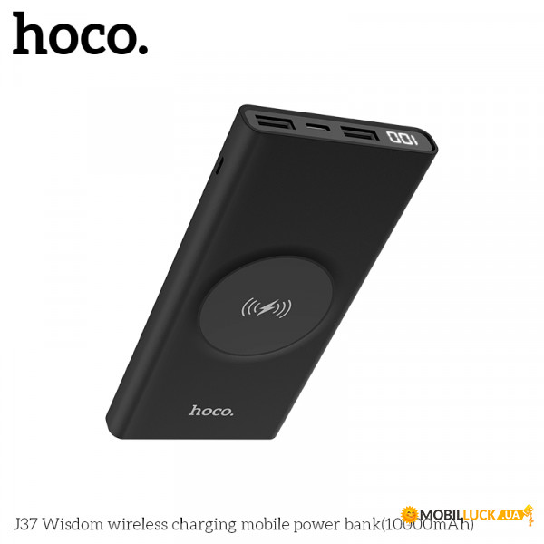   Hoco wireless Wisdom J37 10000mAh Black