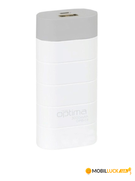   Optima Promo Series OP-3 3000mAh White/Grey