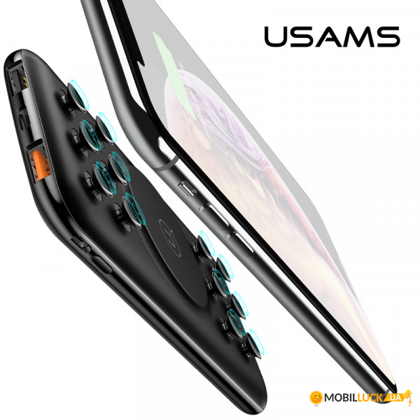   Usams Wireless US-CD87 10000mAh Black