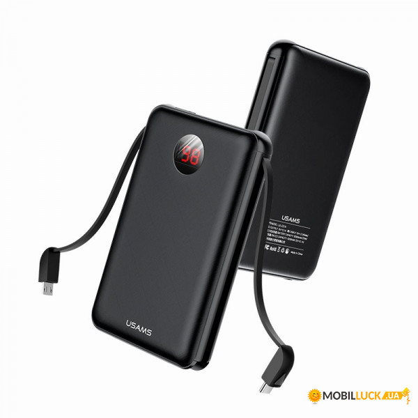   Usams with display US-CD74 PB13 10000mAh Black