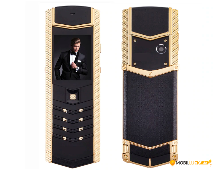   H-Mobile V1 (Hope V1) black-gold. Vertu design