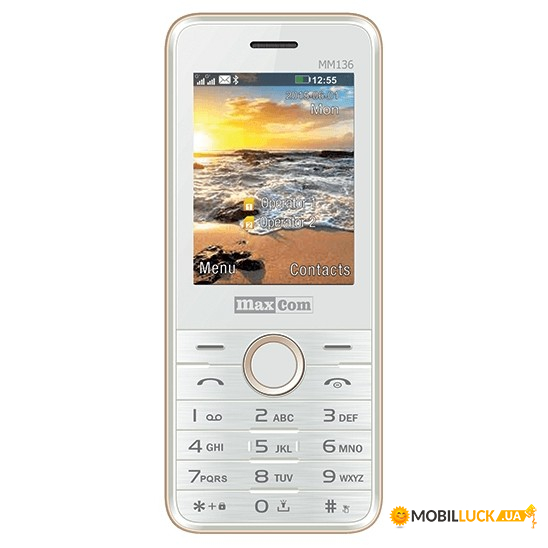   Maxcom MM136 White-Gold