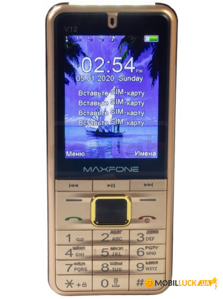   Maxfone V12 4Sim Gold *EU