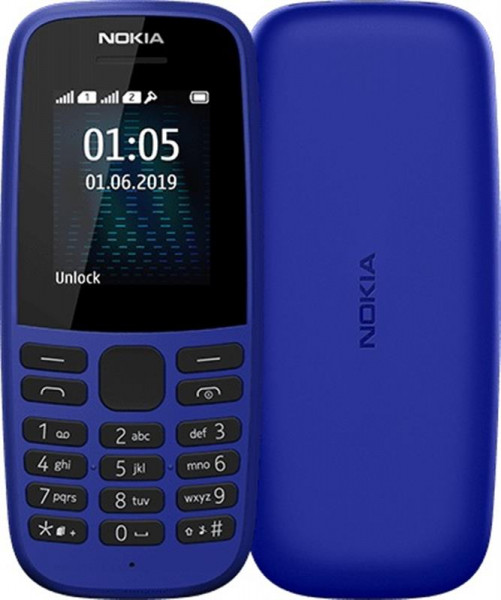   Nokia 105 2019 Single Sim Blue