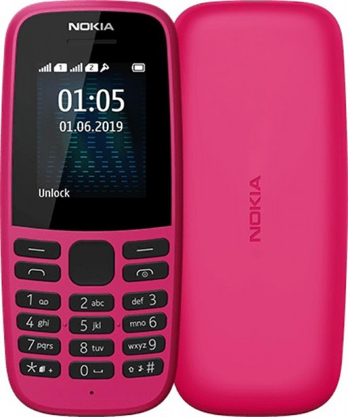   Nokia 105 2019 Single Sim Pink