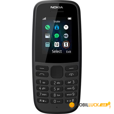   Nokia 105 DS 2019 Black (16KIGB01A01)