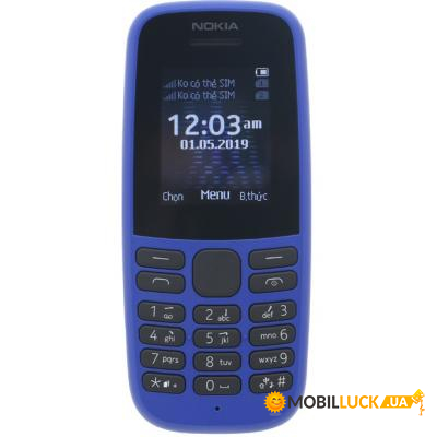   Nokia 105 DS 2019 Blue (16KIGL01A01)