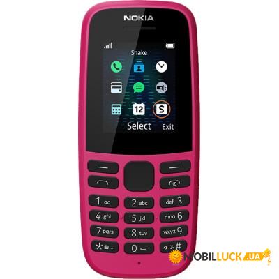   Nokia 105 DS 2019 Pink (16KIGP01A01)