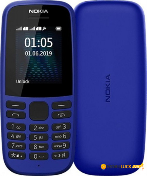   Nokia 105 Dual Sim 2019 Blue