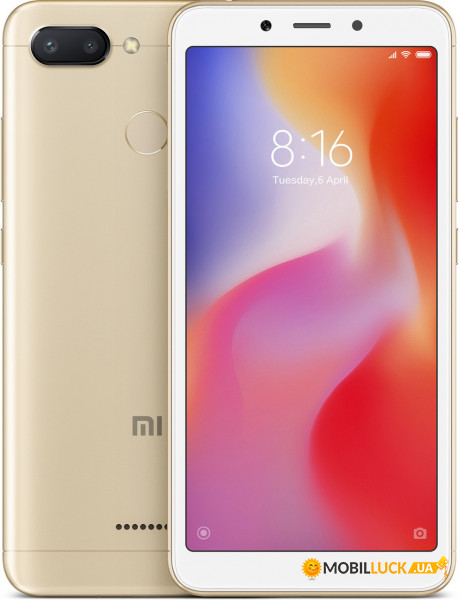  Xiaomi Redmi 6 4/64GB Gold *CN